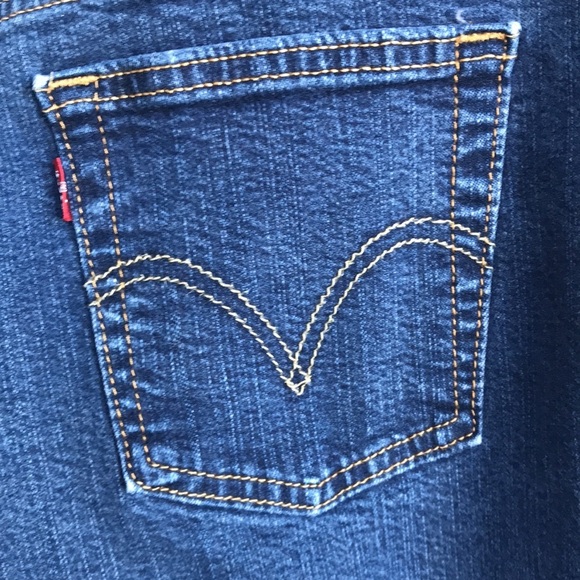 Levi’s 550 red tab relaxed boot cut blue jeans, size 14S - Picture 8 of 11